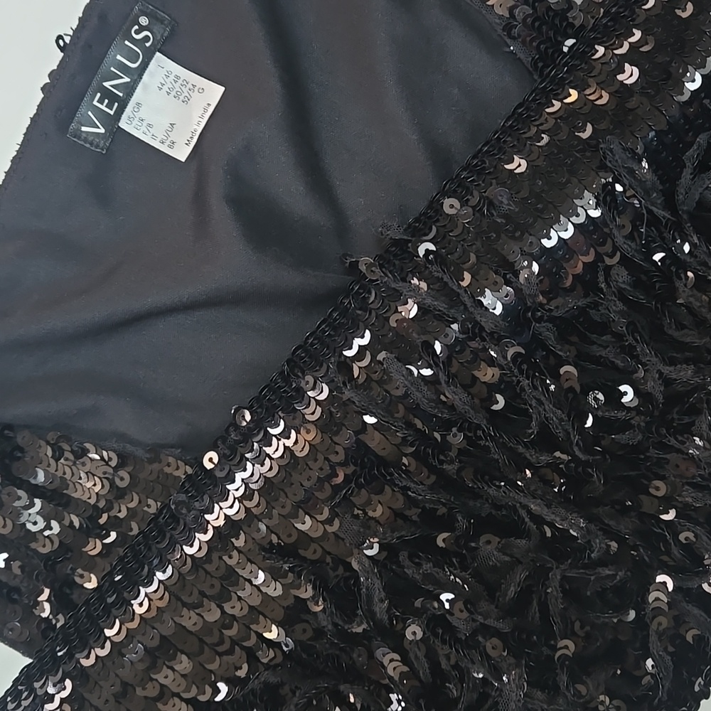 VENUS Top‎ Sparkling Black Sequin